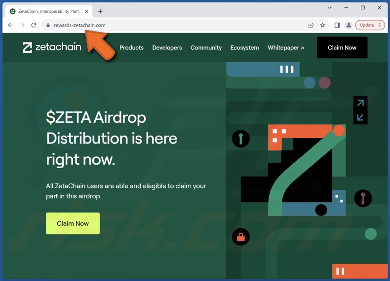 ZetaChain Airdrop scam
