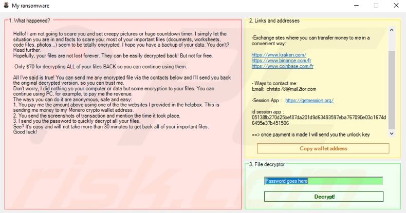 HomuWitch ransomware losgeldbrief (pop-up)