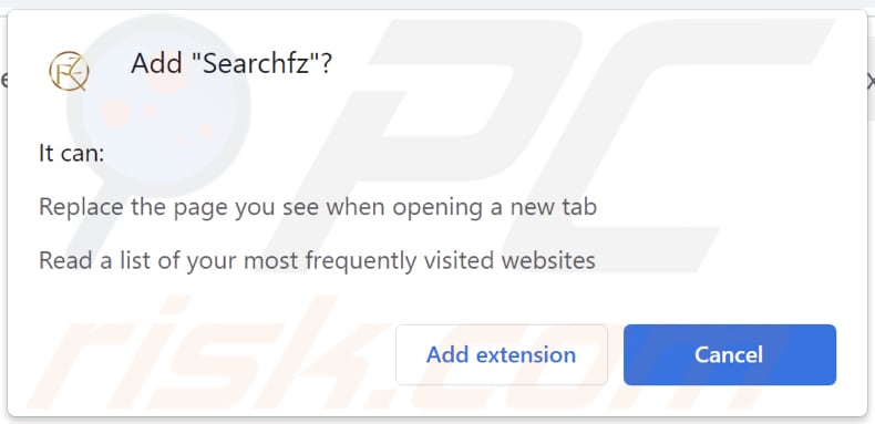 Searchfz browser hijacker toestemming vragen