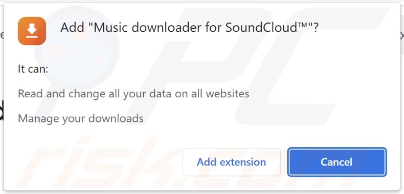 Music downloader for SoundCloud™ vragen om verschillende toestemmingen