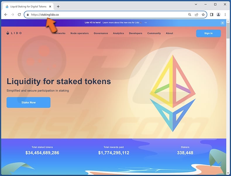 LIDO Staking scam