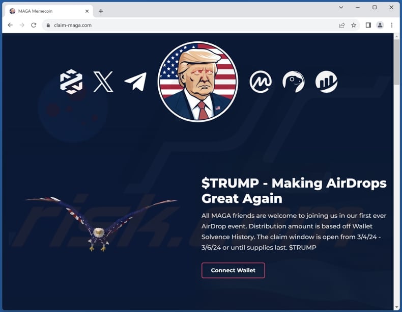 MAGA Airdrop oplichterij