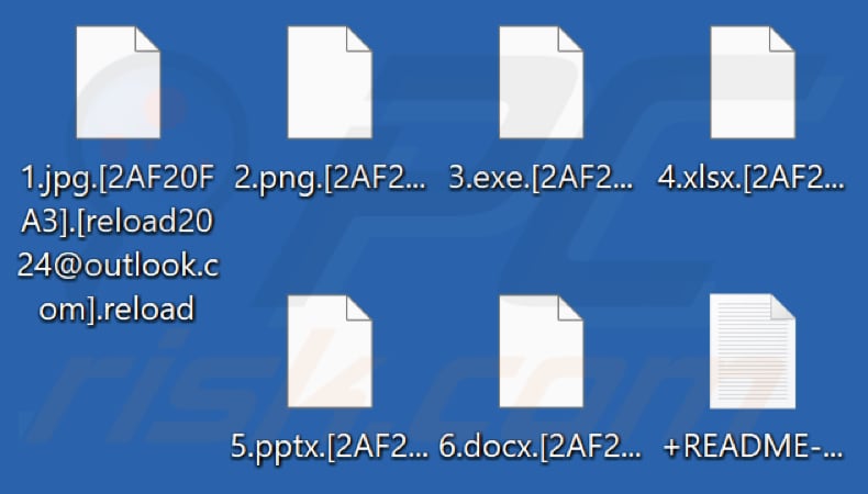 Bestanden versleuteld door Reload ransomware (.reload extensie)