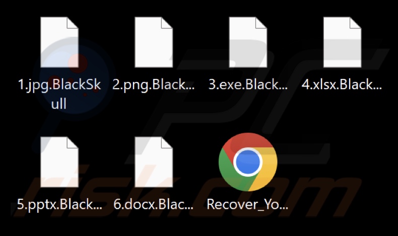 Bestanden versleuteld door BlackSkull ransomware (.BlackSkull extensie)