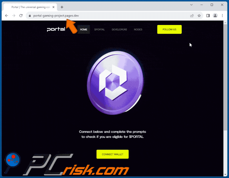Verschijning van Check $PORTAL Verkiesbaarheidszwendel