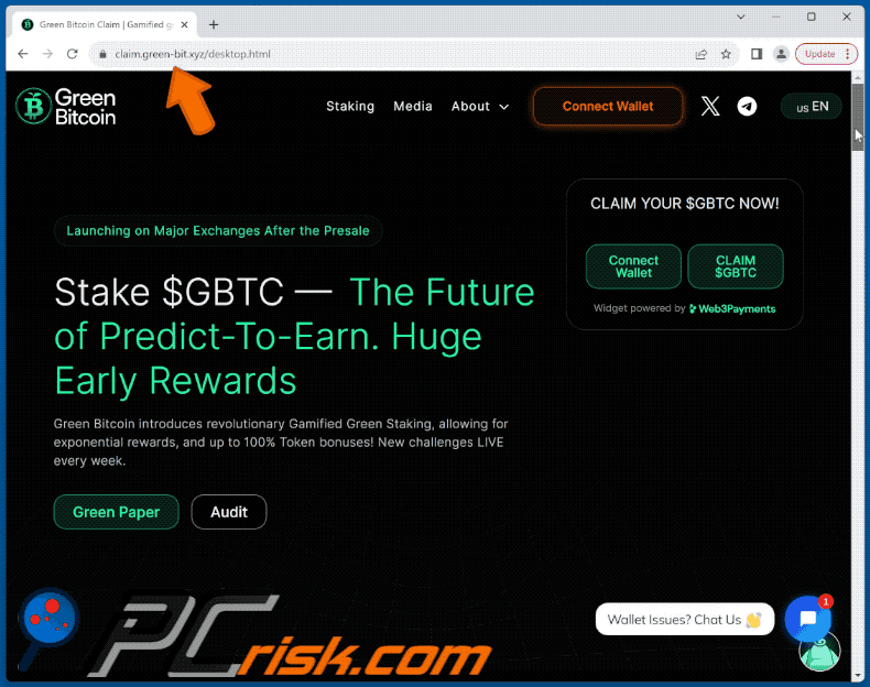 Verschijning van claim $GBTC zwendel (GIF)