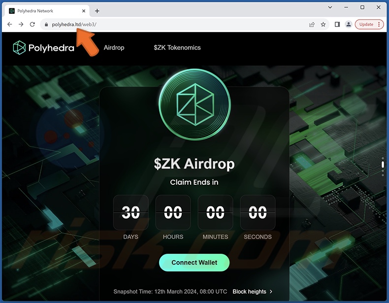 Polyhedra Network $ZK Airdrop oplichterij