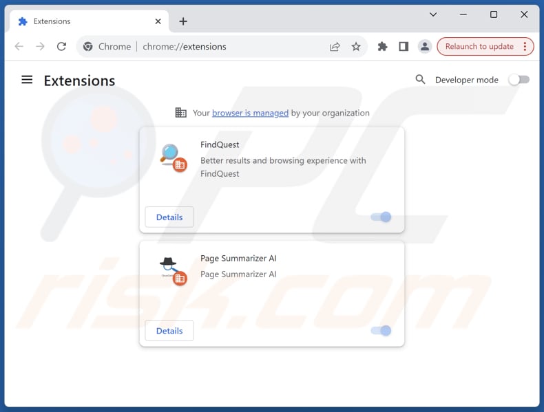 Aan iambest.io gerelateerde Google Chrome-extensies verwijderen