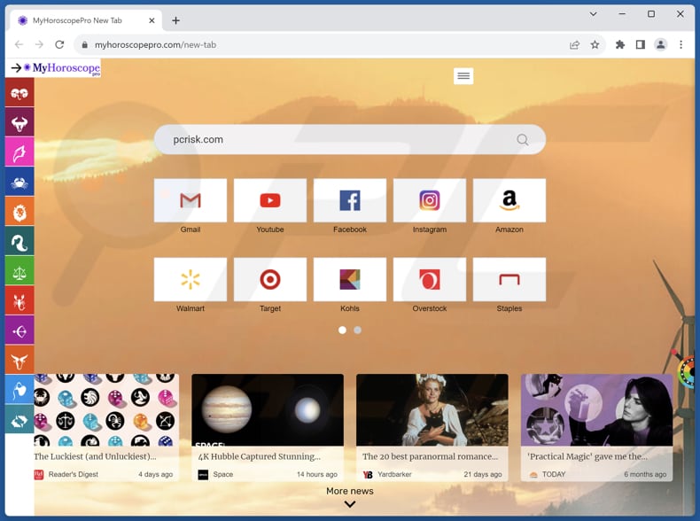myhoroscopepro.com browser hijacker