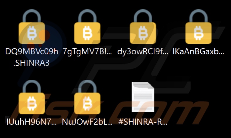 Bestanden versleuteld door SHINRA ransomware (.SHINRA3 extensie)