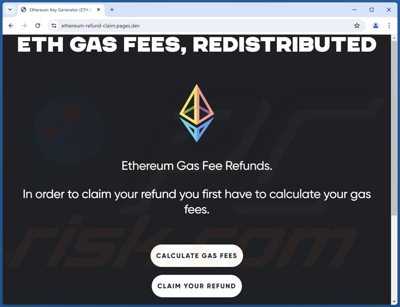 Ethereum Gas Fee Refunds oplichterij