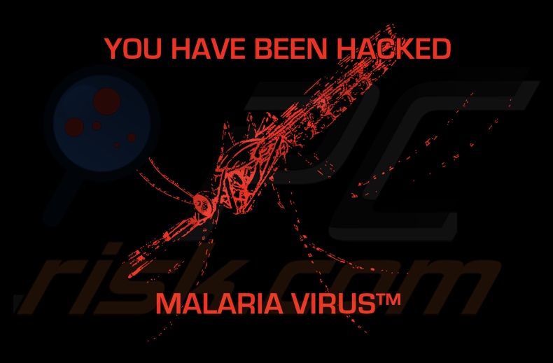 MALARIA VIRUS ransomware behang