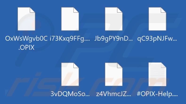 Bestanden versleuteld door OPIX ransomware (.OPIX extensie)