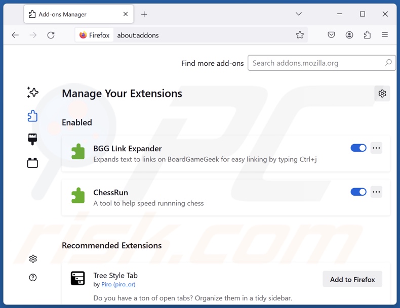 Quest-finder.com gerelateerde Mozilla Firefox-extensies verwijderen