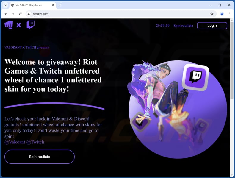 Riot Games & Twitch Giveaway oplichterij