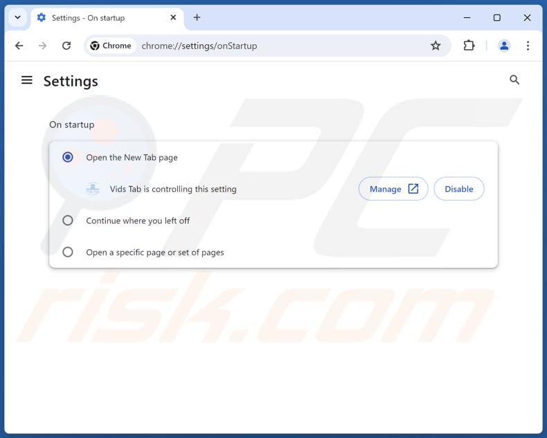 Search.media-tab.com verwijderen uit de startpagina van Google Chrome