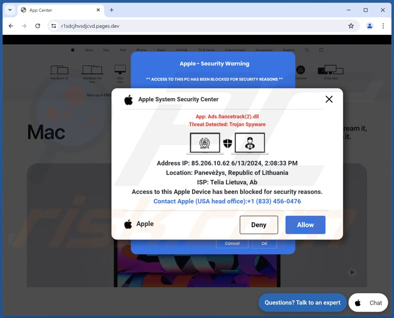 Access To This Apple Device Has Been Blocked oplichterij