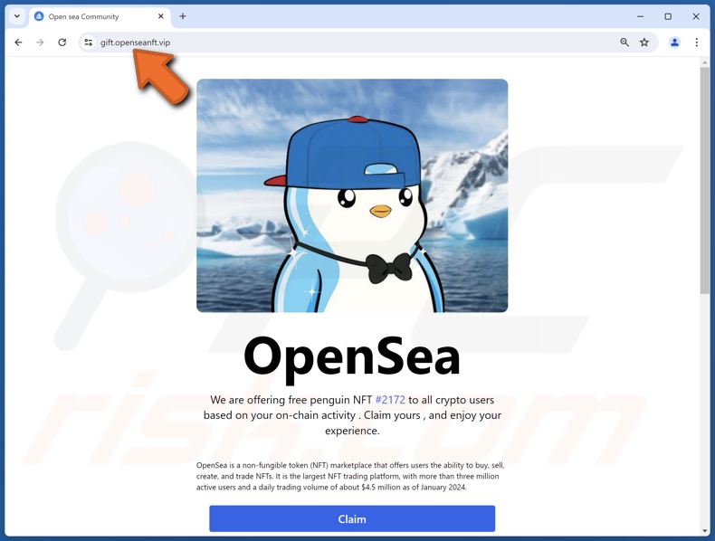 Free Penguin NFT oplichterij