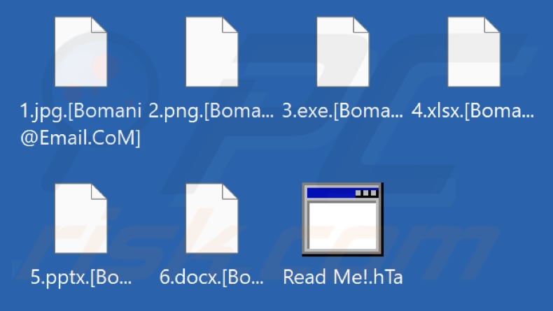 Bestanden versleuteld door Lord Bomani ransomware (.[Bomani@Email.CoM] extensie)