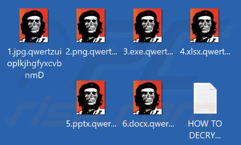 Bestanden versleuteld door PartiZAN32 ransomware (.xqwertzuioplkjhgfyxcvbnmD extensie)