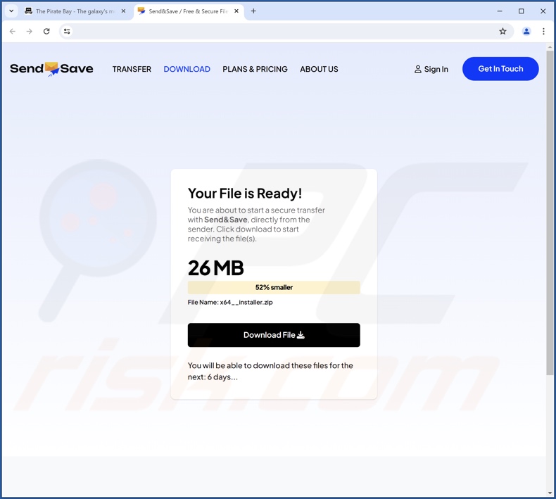 Misleidende website gebruikt om PubQuo PUA te promoten