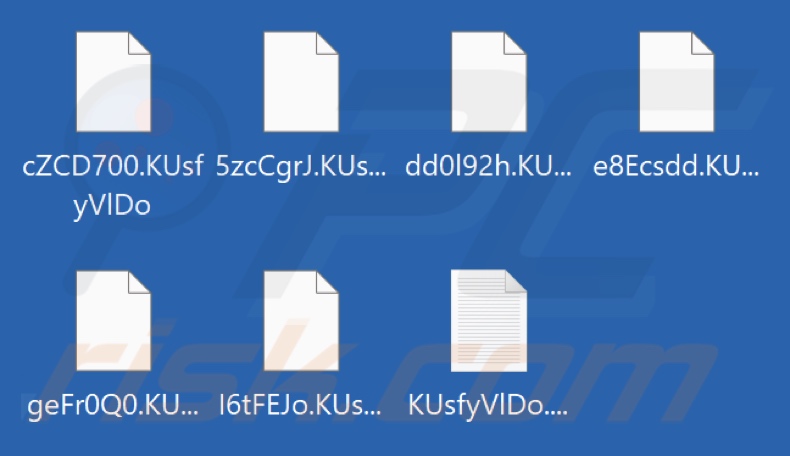 Bestanden versleuteld door Brain Cipher ransomware (hernoemd naar willekeurige tekenreeks en extensie)