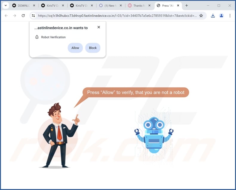 fastinlinedevice.co[.]in pop-up omleidingen