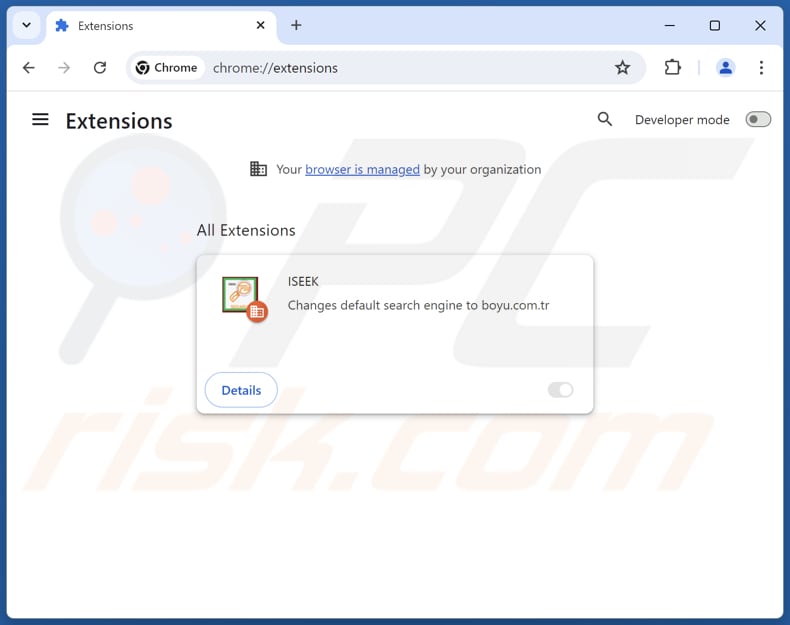 Aan findflarex.com gerelateerde Google Chrome-extensies verwijderen