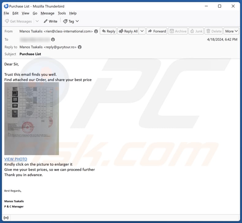PXRECVOWEIWOEI stelende e-mailverspreider