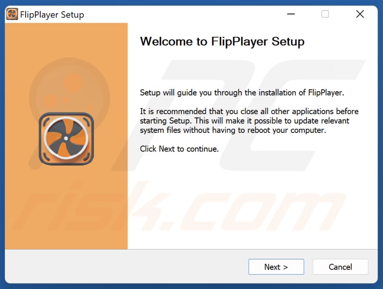FlipPlayer PUA installatie instelling