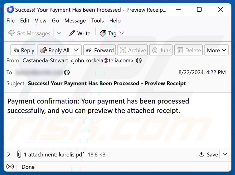 Payment Confirmation email oplichterij (2024-08-27)