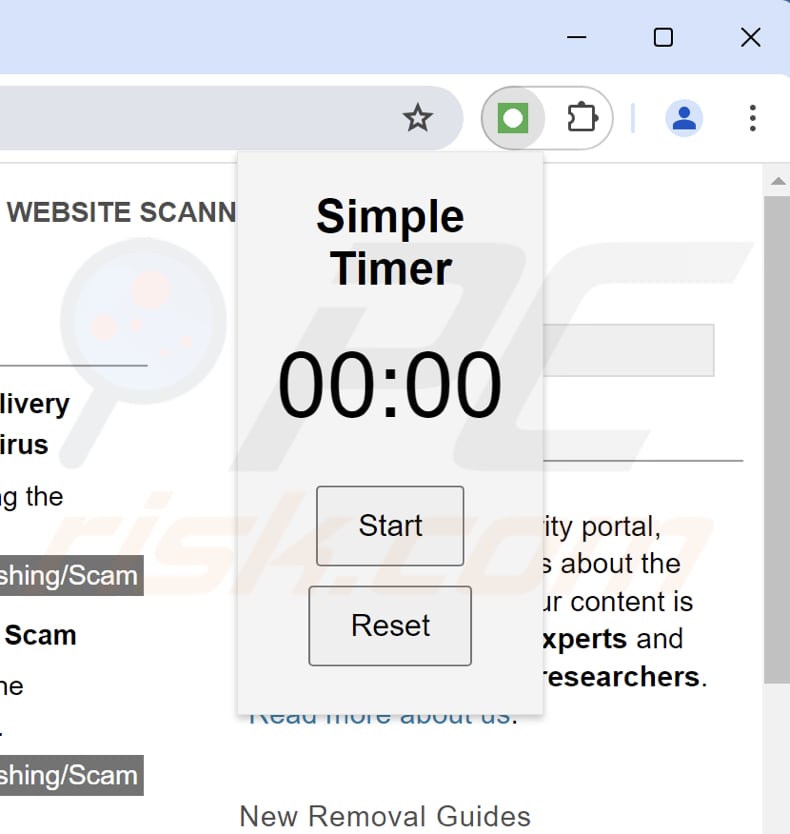 JsTimer timer voor ongewenste verlenging