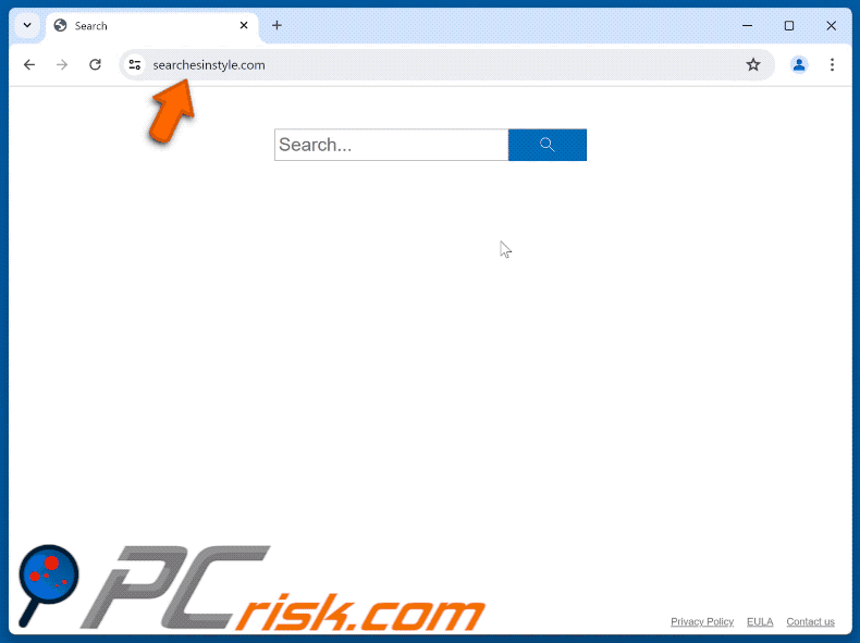searchesinstyle.com omleiden via searchinstyle.com naar de Bing zoekmachine (GIF)