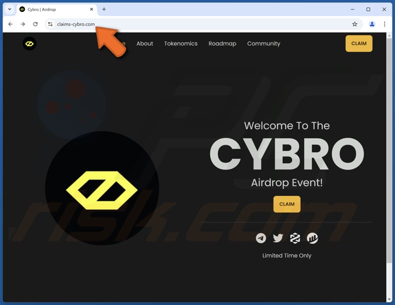 CYBRO Airdrop oplichterij