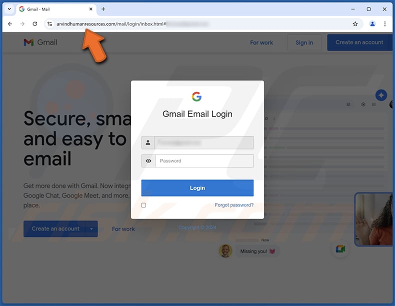 Maximum Mailbox Space Allowed e-mailzwendel phishing-website