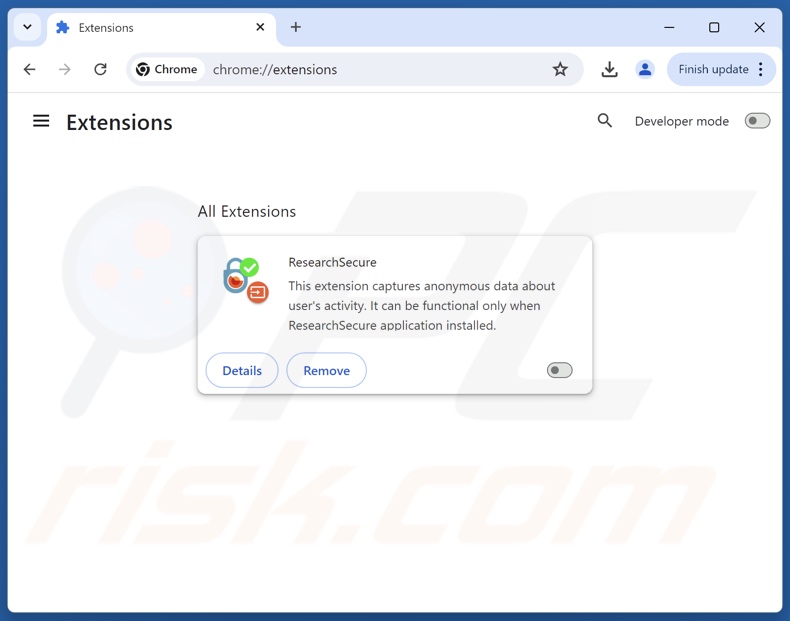 Schurken extensies verwijderen uit Google Chrome stap 2