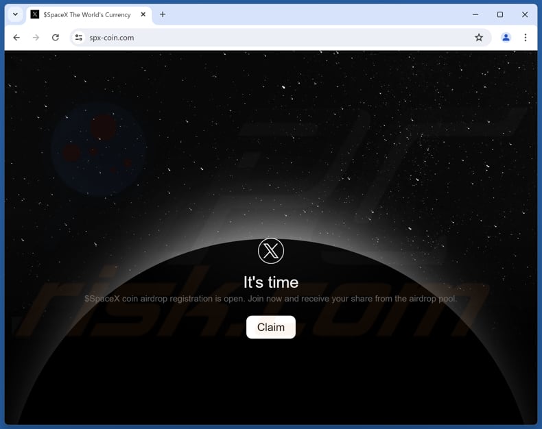 $SpaceX Coin Airdrop oplichterij