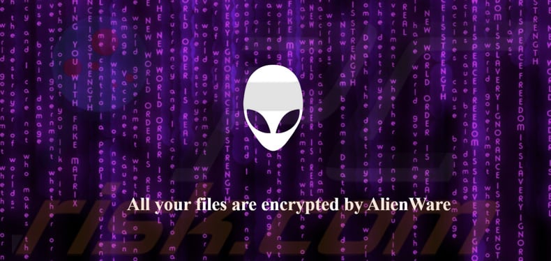 AlienWare ransomware behang