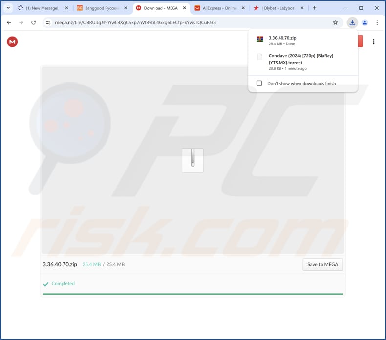 Website gebruikt om App x PUA te promoten
