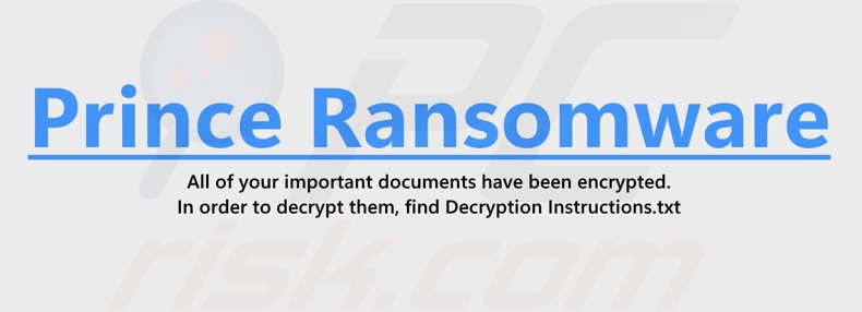 Black (Prince) ransomware behang