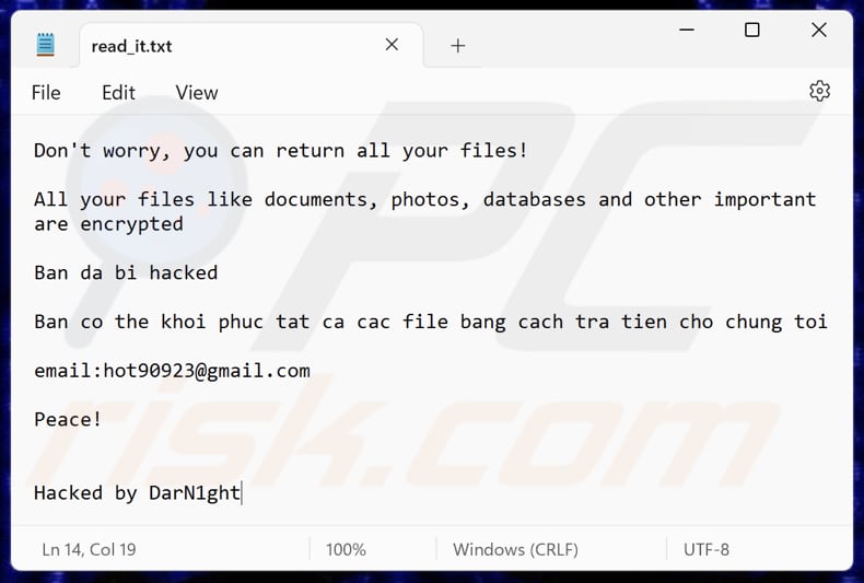 DarkN1ght ransomware tekstbestand (read_it.txt)