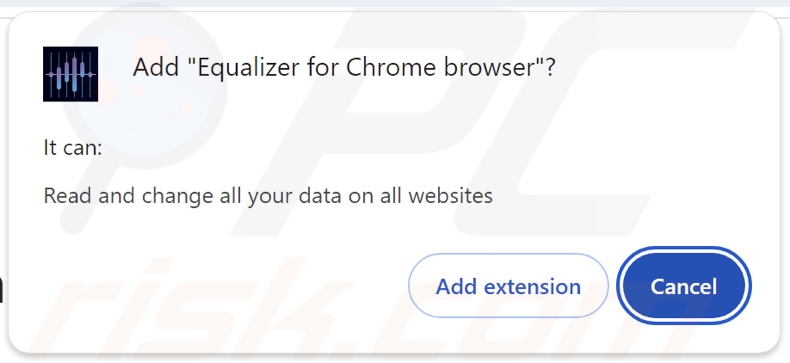 Equalizer for Chrome browser vragen om verschillende toestemmingen