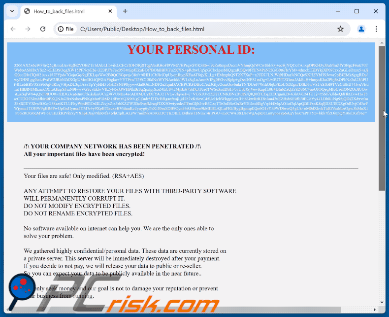 Luck (MedusaLocker) ransomware losgeldbrief (How_to_back_files.html) GIF