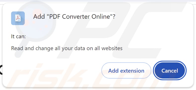 PDF Converter Online adware rechten