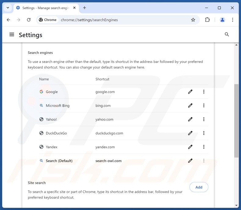 Search-2go.com verwijderen uit de standaardzoekmachine van Google Chrome
