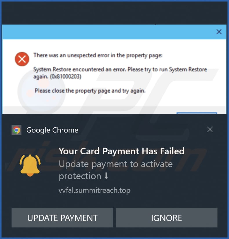 summitreach[.]top melding