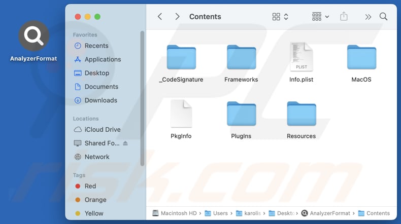 AnalyzerFormat adware installatiemap