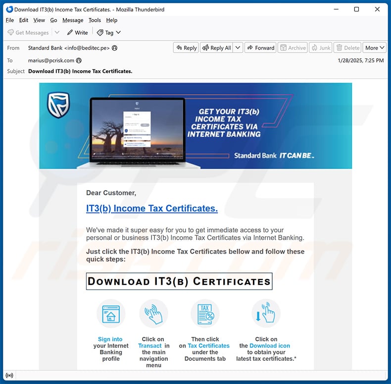Standard Bank IT3(b) Policy e-mailoplichting (2025-01-29)