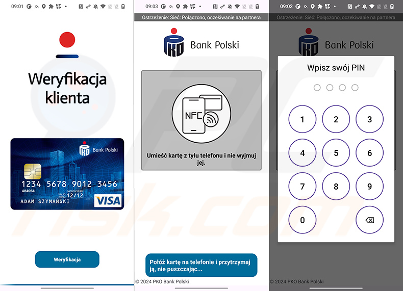 NGate doet zich voor als een Poolse bankapplicatie
