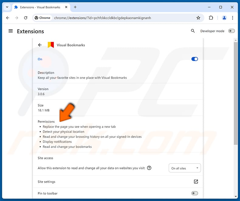 Visual Bookmarks browserextensie bevorderen yandex.ru